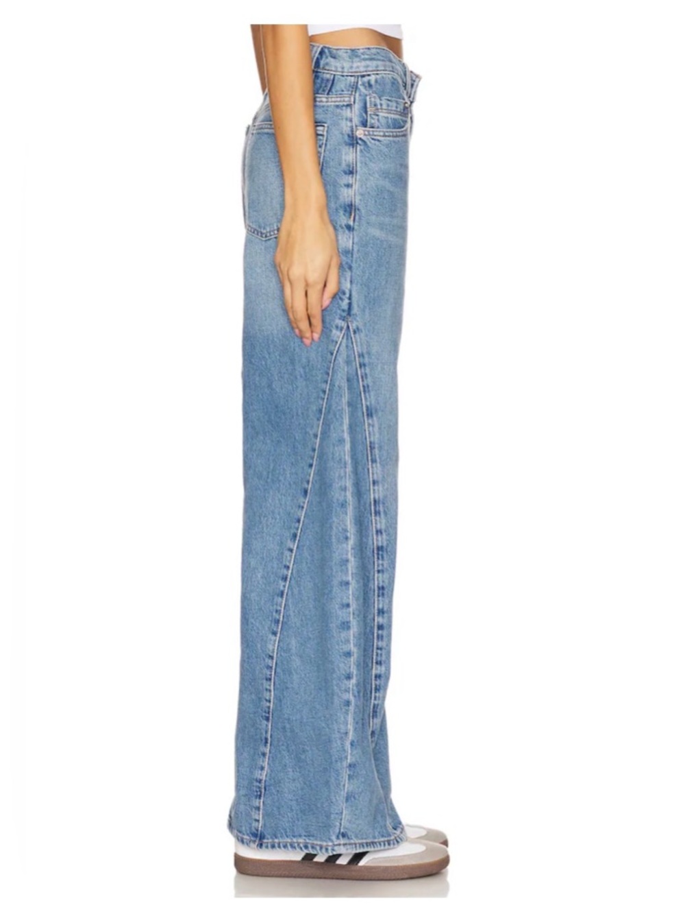 BNWT Free People We The Free Eden High Slouchy Wide Leg Jeans size 25 $148USD - Picture 4 of 10